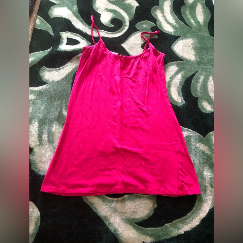 Women’s Sexy Hot Pink Long Camisole